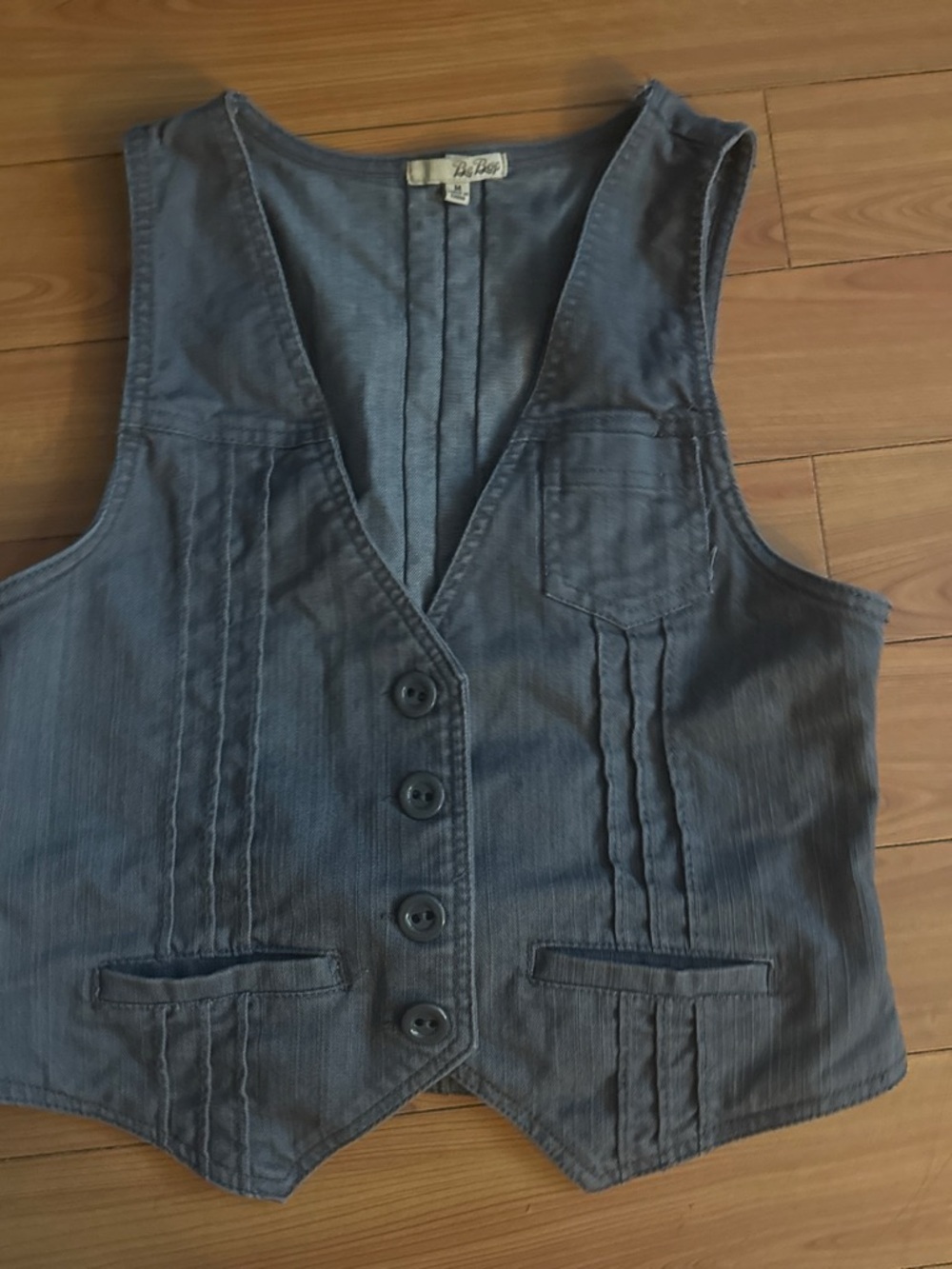 BeBop Grey Denim Vest